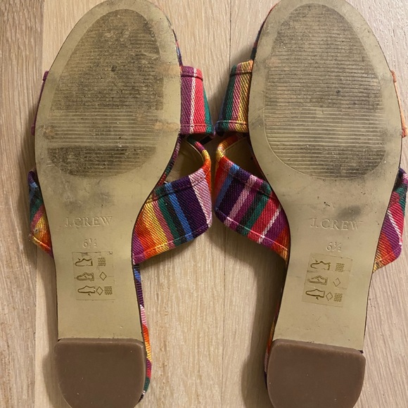 J.Crew criss cross rainbow sandals 6.5 - Picture 7 of 7
